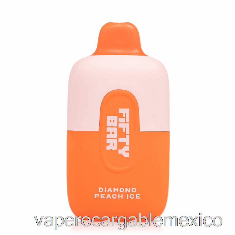 Vape Recargable Cincuenta Bar 6500 Desechable Diamante Melocotón Hielo